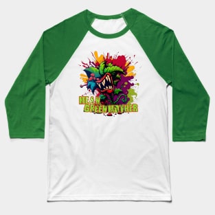 "Mean Green Mother" - Little Shop of Horrors Inspired Design Baseball T-Shirt